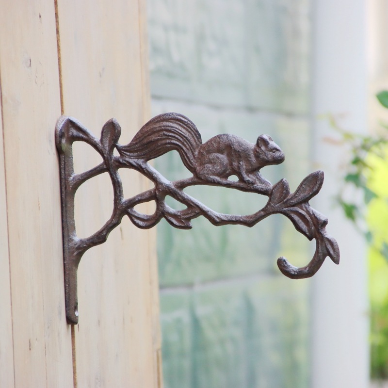 Flower Wall Panel - Vintage gietijzeren wandhaak, ophangbeugel voor thuis,