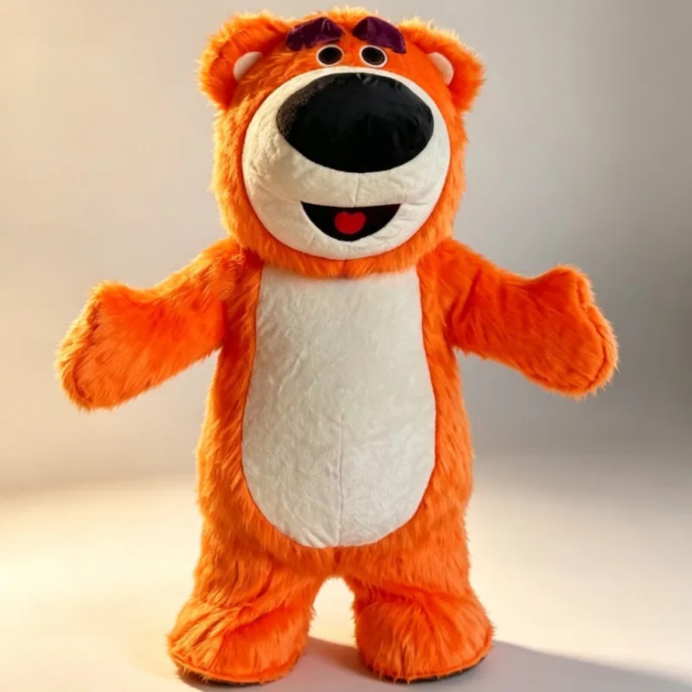 Event & Party Supply Photos - Opblaasbaar oranje berenmascottekostuum, volledig lichaamspak voor