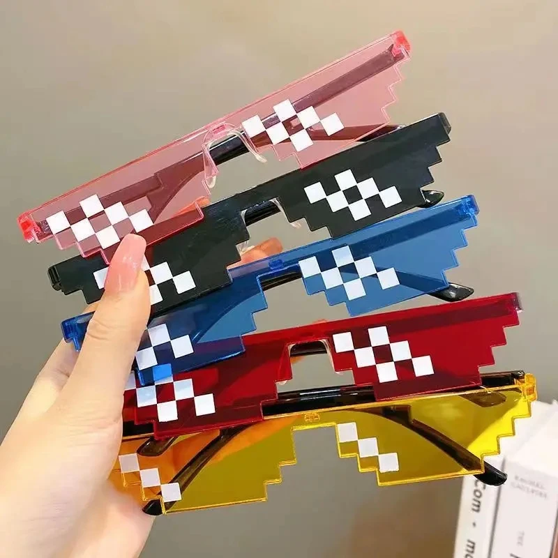 Event Suppliers - Nieuwe grappige eigenzinnige damesbril veelkleurige pixel