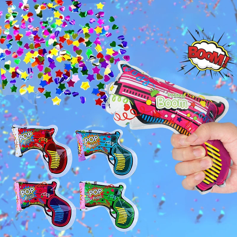 Confetti Cannon Tube - 10 stuks Party Opblaasbare Ballon Handheld