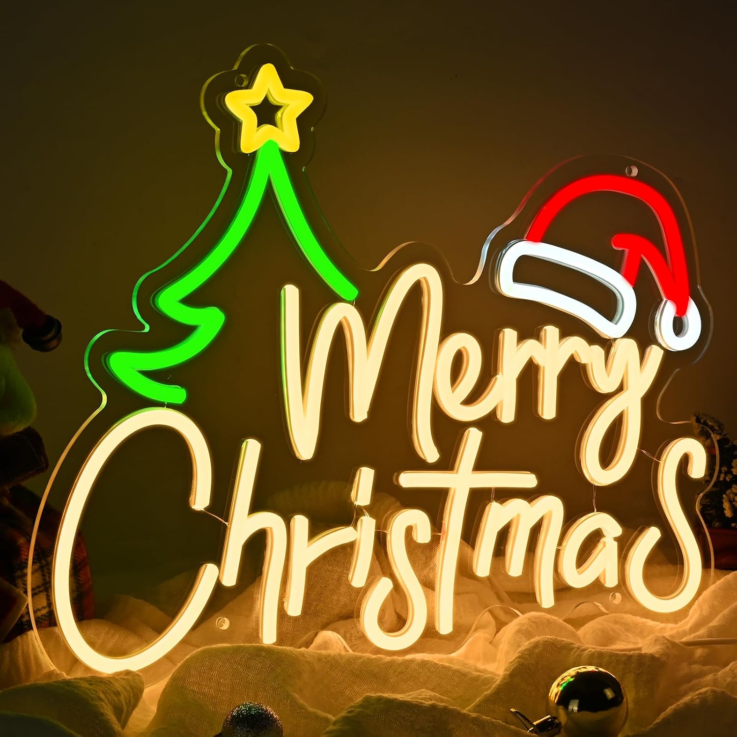 Kerstverlichting met neonbord, - Neon Sign Party recensie en prijs
