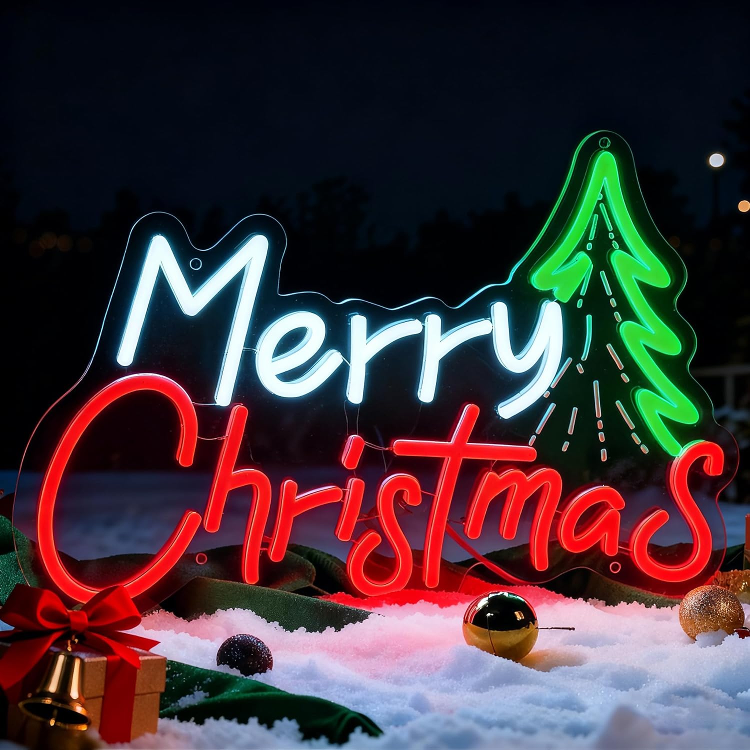 Kerstverlichting met neonbord, - Neon Sign Party recensie en prijs