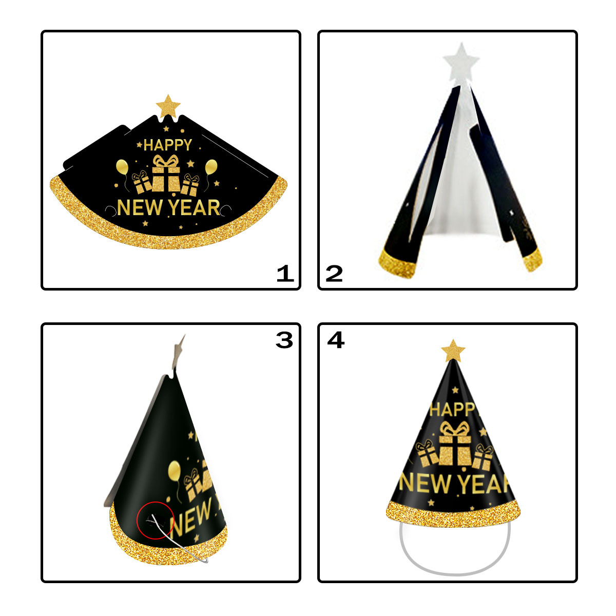 Hallo 2027 Nieuwjaarsfoto Prop - Party Hat Cone recensie en prijs