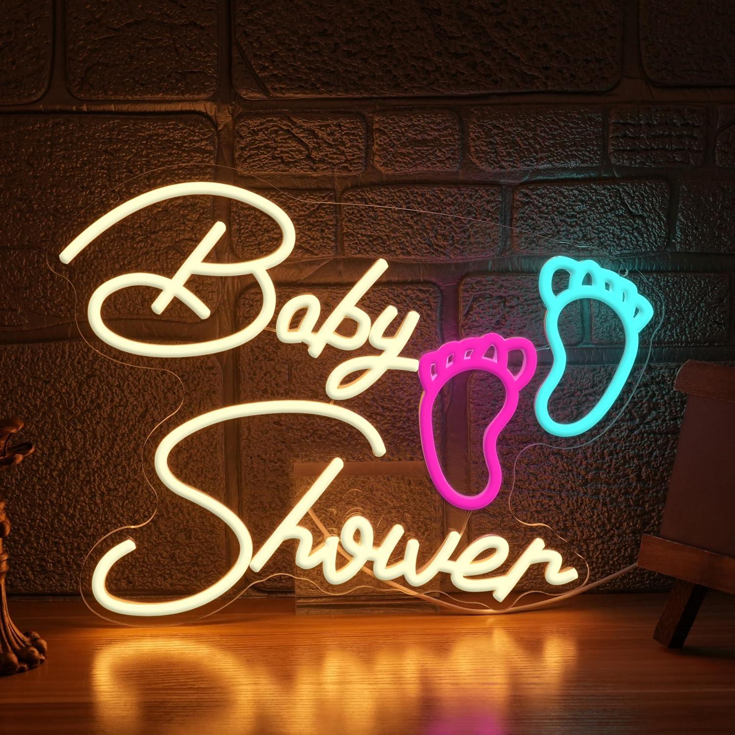 Babyshower Neonbord Oh Baby US - Neon Sign Party recensie en prijs