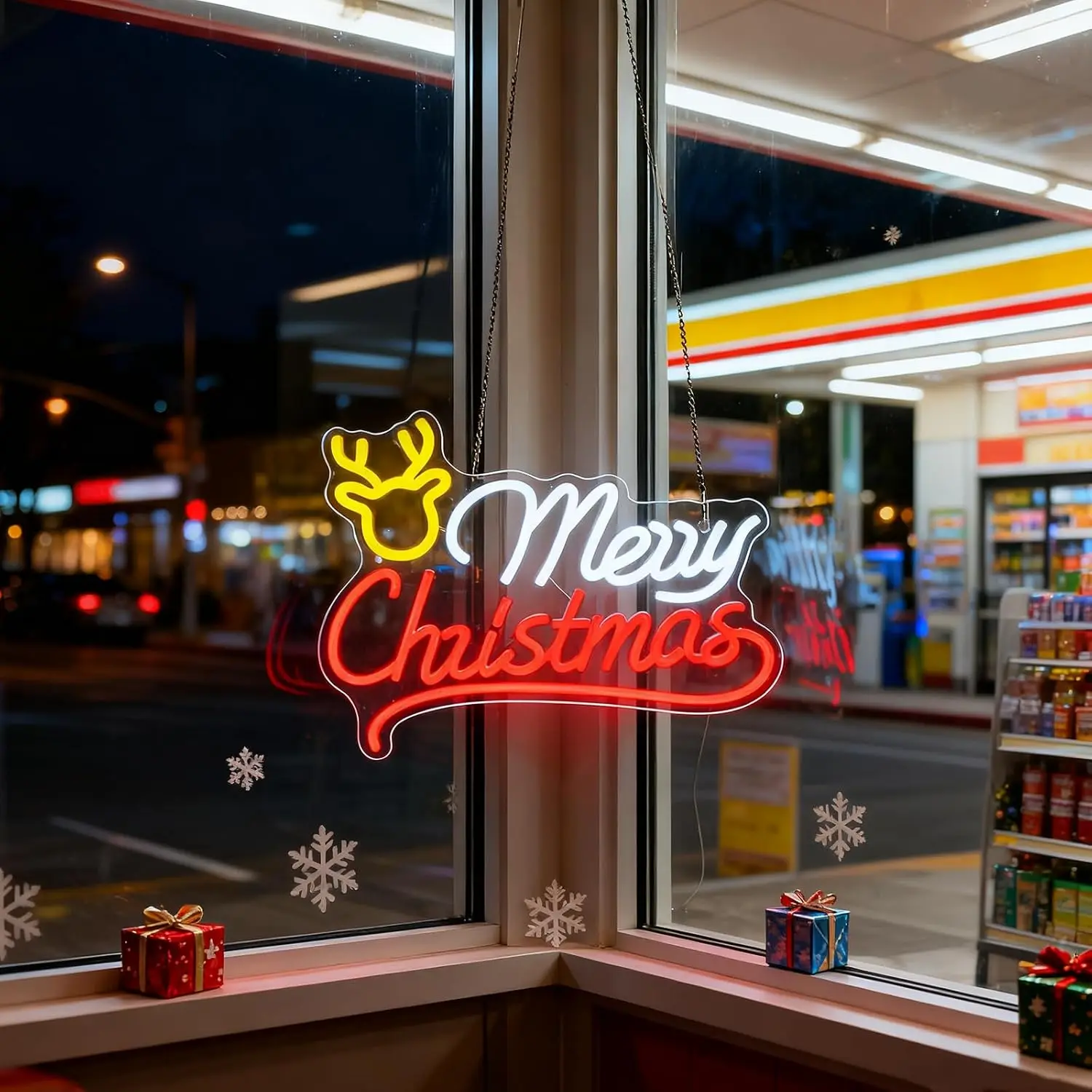 Vrolijk Kerstfeest Rendier Neo - Neon Sign Party recensie en prijs