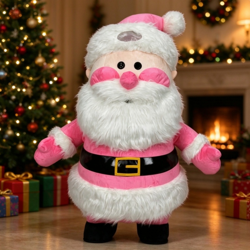 Roze opblaasbaar kerstmankostu - Event & Party Supply Photos recensie en prijs