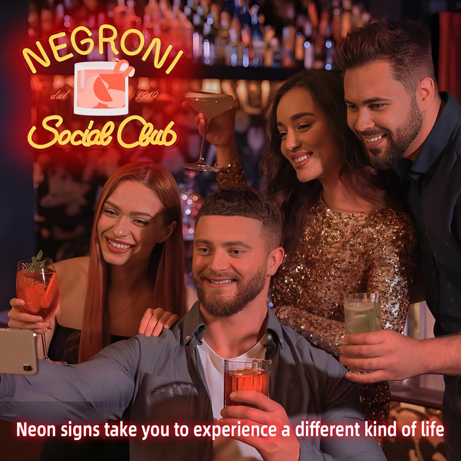 Negroni Social Club neonreclam - Neon Sign Party recensie en prijs