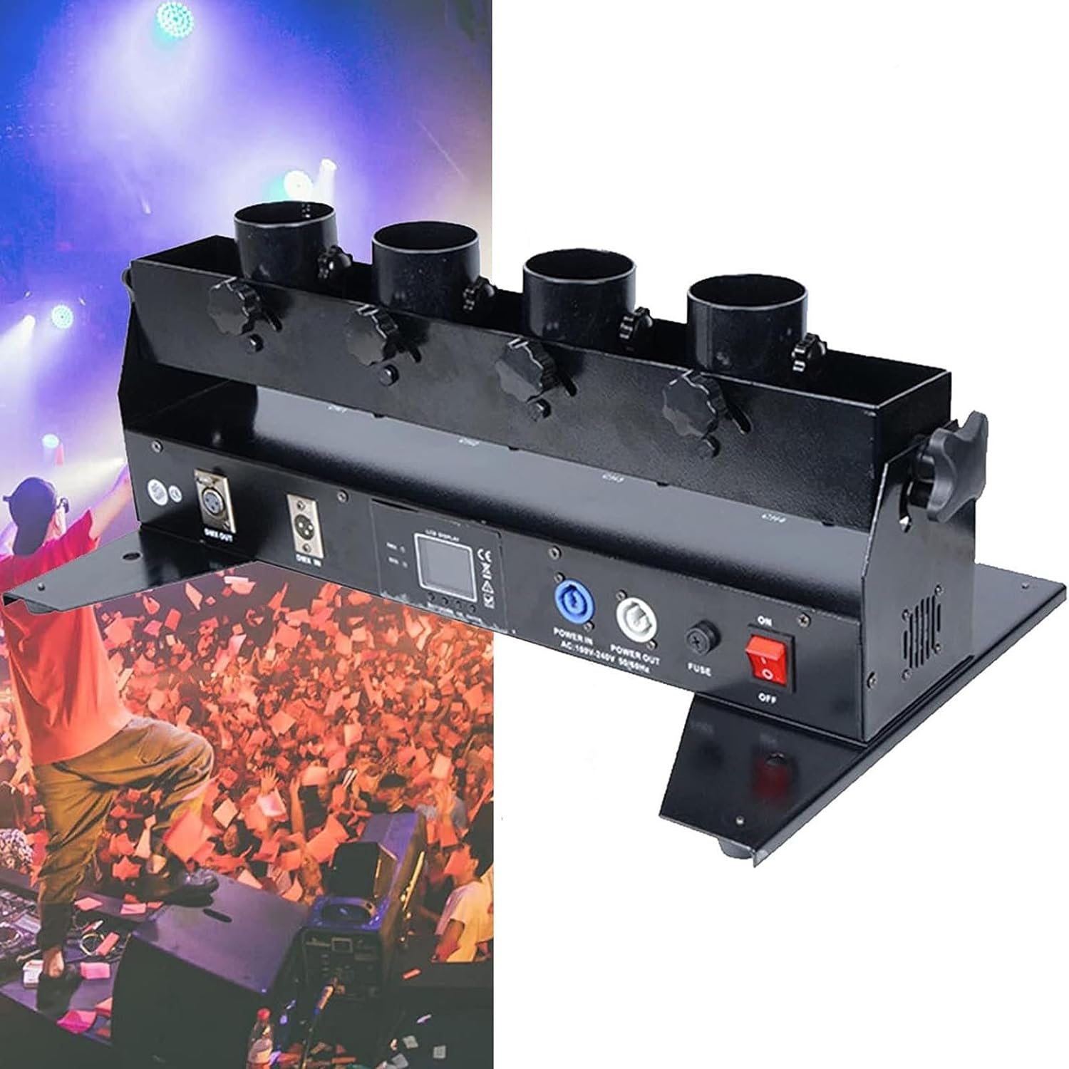 4-buisige confettimachine met  - Confetti Cannon Tube recensie en prijs